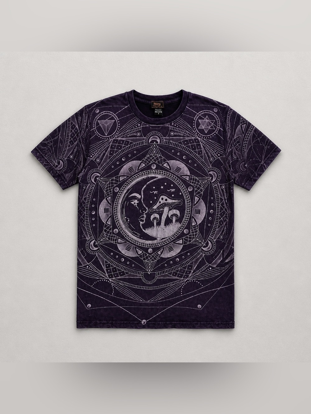 Rising International Dark Purple Mushroom Mandala Tee